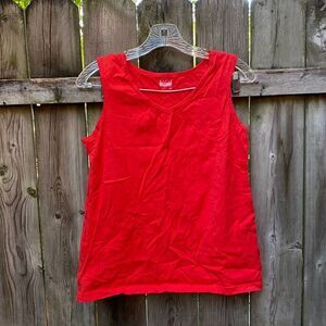 Basic Editions Red Tank Sz. S